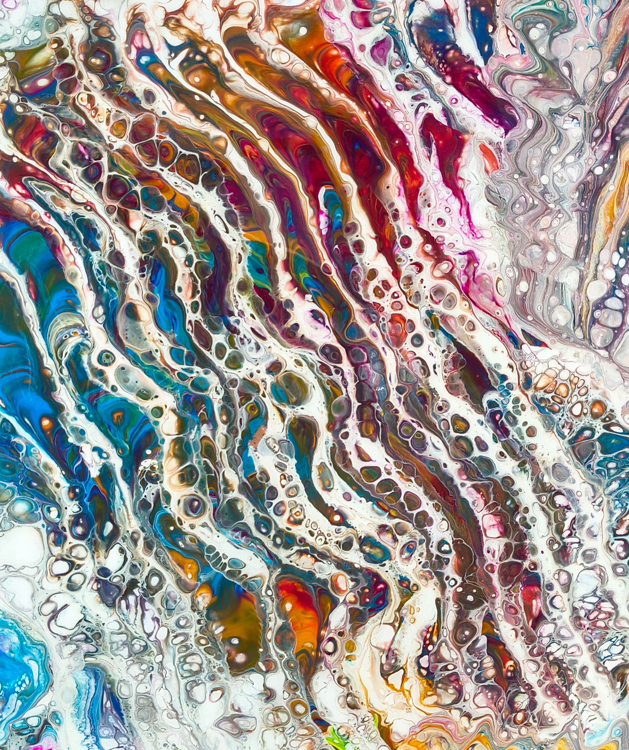 Starlight Tides - Acrylic painting by Chris Broussard